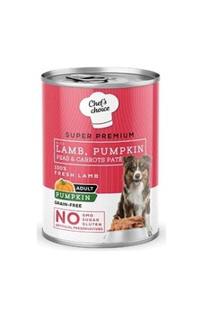 Chef's Choice Pumpkin Pate Kuzulu Balkabaklı Tahılsız Yetişkin Köpek Konservesi 24 x 400 G Chef's Choice Pumpkin Pate Kuzulu Balkabaklı Tahılsız Yetişkin Köpek Konservesi 24 x 400 G