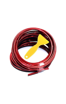 Techmaster Trim Fitilli Yeni Araç İçi İp Şerit Balık Sırtı Nikelajlı Kırmızı 5 M Techmaster Trim Fitilli Yeni Araç İçi İp Şerit Balık Sırtı Nikelajlı Kırmızı 5 M