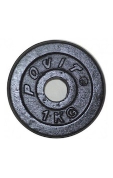 Povit Demir Döküm Plaka Ağırlık 1 Kg. Siyah Lks26