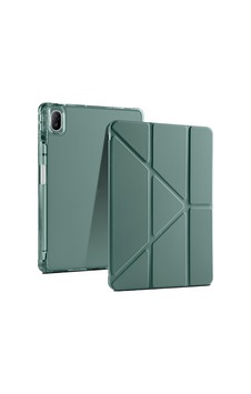 Aksesuarcim Huawei İle Uyumlu Matepad Se 11 Kılıf Silikon Yumuşak Kalem Bölmeli Esnek 4 Farklı Stand Olabilen Tablet Kılıfı Koyu Yeşil Sku: Zeusb0fhj7v9qb Arka Kapak