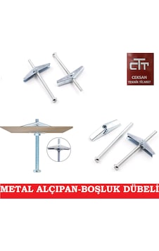 Alçıpan Dübeli Metal 12 ADET Boşluk Dübeli Paraşüt Dübel Alçıpan Dübeli Metal 12 ADET Boşluk Dübeli Paraşüt Dübel