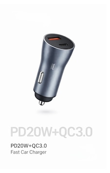 20w Hızlı Araç Şarj Cihazı Pd + Qc3.0 Çift Çıkış Usb-a & Usb-c Pd20w Qc3.0 2.4a