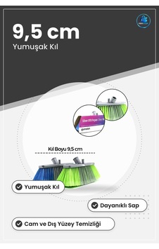 Oto Yıkama Fırçası Yumuşak Kıl 9,5 Cm Dayanıklı Sap Araç Cam Dış Oto Yıkama Fırçası Yumuşak Kıl 9,5 Cm Dayanıklı Sap Araç Cam Dış
