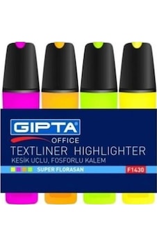 Gıpta Fosforlu Kalem Neon 4'lü Diğer Gıpta Fosforlu Kalem Neon 4'lü Diğer