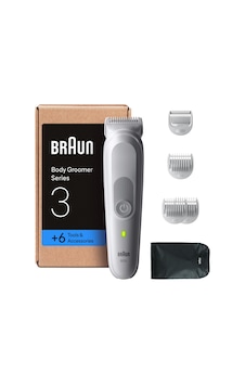 Braun Bodygroomer Series 3, 6 Aksesuarlı Erkek Elektrikli Vücut Tıraş Makinesi, Özel Bölge Ve Vücut İçin Kablosuz Düzeltici, 80 Dakikalık Pil, Su Geçirmez Vücut Kılı Düzeltici, Bg3575, Gri Diğer Braun Bodygroomer Series 3, 6 Aksesuarlı Erkek Elektrikli Vücut Tıraş Makinesi, Özel Bölge Ve Vücut İçin Kablosuz Düzeltici, 80 Dakikalık Pil, Su Geçirmez Vücut Kılı Düzeltici, Bg3575, Gri Diğer