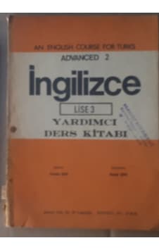 Lise 3.sınıf İngilizce Yardımcı Ders Kitabı 1981 Yılı Basım Lise 3.sınıf İngilizce Yardımcı Ders Kitabı 1981 Yılı Basım