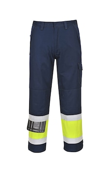 Portwest Mv26 - H-vis Modaflame Pantolon Sarı/lacivert Portwest Mv26 - H-vis Modaflame Pantolon Sarı/lacivert