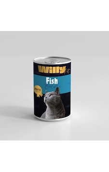 Willypet Pate Balık Etli Yetişkin Konserve Kedi Maması 20 x 400 G
