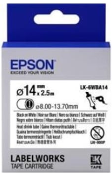 Epson Lk-4Yba5 Isıyla Daralan Sarı Üzeri Siyah 5Mm 2.5Metre Etike