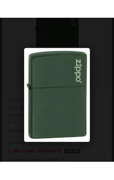 Zippo Çakmak 1 Numara Yeşil Zippo Çakmak 1 Numara Yeşil