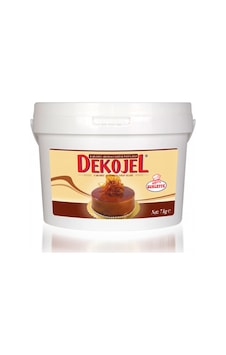 Katsan Ovalette Dekojel Karamel Aromalı Soğuk Pasta Jeli 7 KG Katsan Ovalette Dekojel Karamel Aromalı Soğuk Pasta Jeli 7 KG