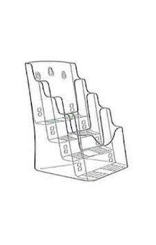 Mapi Afiş Taşıyıcı Broşürlük 4 Cepli 100x210 MM Dikey Mapi Afiş Taşıyıcı Broşürlük 4 Cepli 100x210 MM Dikey