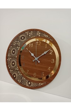 Ahşap - Pleksi 40 Cm Motifli Saat Ahşap Ahşap - Pleksi 40 Cm Motifli Saat Ahşap