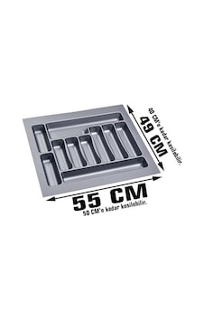 55/49 Cm Cekmece Içi Kasıklık Grı 50/40 Cm Kadar Kesılebılır 55/49 Cm Cekmece Içi Kasıklık Grı 50/40 Cm Kadar Kesılebılır