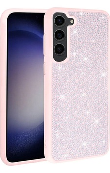 Galaxy S23 Plus Kılıf Parlak Taşlı Tasarım Zore Ston Kapak Pembe Galaxy S23 Plus Kılıf Parlak Taşlı Tasarım Zore Ston Kapak Pembe