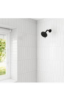 Pfister Evrensel Duş Başlığı, Duş Kolu Dahil Değil, 5 Fonksiyonlu, 1,75 Gpm, Mat Siyah Kaplama, 015ws2ut01b 000 Açık Krem