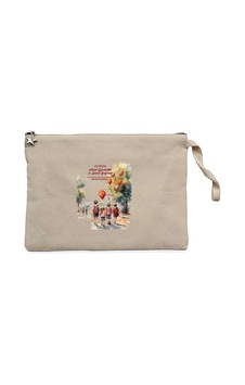 Büyük Miras Krem Clutch Astarlı Cüzdan / El Çantası Büyük Miras Krem Clutch Astarlı Cüzdan / El Çantası