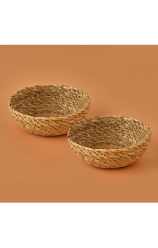 Bella Maison Carmen Hasır Sepet 2'li Naturel 15 x 4 CM Bella Maison Carmen Hasır Sepet 2'li Naturel 15 x 4 CM