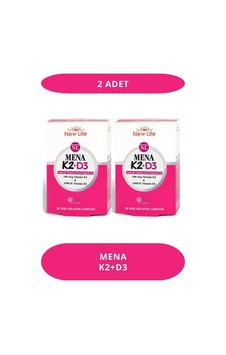 New Life Mena K2 D3 Vitamini 30 Kapsül 2 Adet New Life Mena K2 D3 Vitamini 30 Kapsül 2 Adet