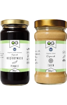 OG natural Organik Keçiboynuzu Pekmezi 300 G + Organik Tahin 300 G OG natural Organik Keçiboynuzu Pekmezi 300 G + Organik Tahin 300 G