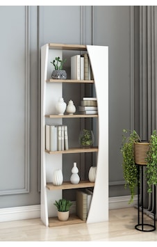 İskandinav Model 6 Raflı Kitaplık Dekoratif Salon Kitaplığı Ofis Kitaplığı Beyaz İskandinav Model 6 Raflı Kitaplık Dekoratif Salon Kitaplığı Ofis Kitaplığı Beyaz