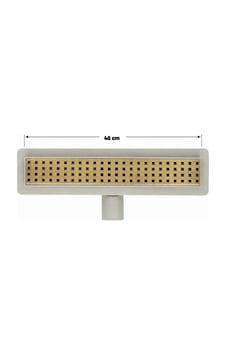 40 Cm Antik Sarı Eskitme Lineer 304 Paslanmaz Çelik Kaplamalı Duş Kanalı Izgara Yer Süzgeci Kare Delikli Koku Önleyici 40 Cm Antik Sarı Eskitme Lineer 304 Paslanmaz Çelik Kaplamalı Duş Kanalı Izgara Yer Süzgeci Kare Delikli Koku Önleyici