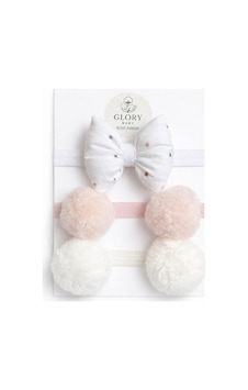 Kız Bebek Fiyonklu & Ponponlu Bandana - Saç Bandı 3'lü Set Ekru-pembe-yıldızlı Desen Ekru-pembe-yıldızlı Desen Kız Bebek Fiyonklu & Ponponlu Bandana - Saç Bandı 3'lü Set Ekru-pembe-yıldızlı Desen Ekru-pembe-yıldızlı Desen