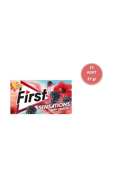 First Sensations Berry Hibisküs Aromalı Sakız 27gr-12 Adet First Sensations Berry Hibisküs Aromalı Sakız 27gr-12 Adet