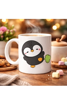 Şaşkın Penguen Tasarımlı Porselen Kupa Model 89 Eğlenceli, Neşeli Ve Sıcacık Kahve Keyfi Diğer Şaşkın Penguen Tasarımlı Porselen Kupa Model 89 Eğlenceli, Neşeli Ve Sıcacık Kahve Keyfi Diğer