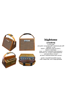 Hightone Crush15 Şarjlı Bluetoth Lu 15w Taşınabilir 2 Kanal Reverb Li Mini Akustik Enstrüman Amfisi Hightone Crush15 Şarjlı Bluetoth Lu 15w Taşınabilir 2 Kanal Reverb Li Mini Akustik Enstrüman Amfisi