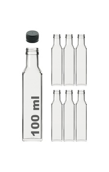 Lexroo Afracam Maraska Şeffaf 100 Ml Sızdırmaz Kapaklı Boş Cam Şişe 6 Adet Lexroo Afracam Maraska Şeffaf 100 Ml Sızdırmaz Kapaklı Boş Cam Şişe 6 Adet