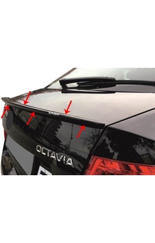 Skoda Octavıa A7 Spoiler Bagaj Gt 2013- Siyah Boyalı