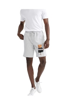 Benroma Baskılı Unisex Şort GRİ Benroma Baskılı Unisex Şort GRİ