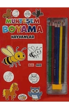 Muhteşem Boyama - Hayvanlar + 6lı Boya Kalemi - Mydr-773164 Diğer Muhteşem Boyama - Hayvanlar + 6lı Boya Kalemi - Mydr-773164 Diğer