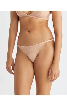 Calvin Klein Thong, Ubl Kadın Bej Tanga Calvin Klein Thong, Ubl Kadın Bej Tanga