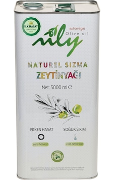 Nily İlk Hasat Naturel Soğuk Sıkım Sızma Zeytinyağı Teneke 5 L
