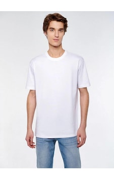 Mavi Kısa Kol Erkek T-shirt M066249-620-21353 Beyaz Mavi Kısa Kol Erkek T-shirt M066249-620-21353 Beyaz