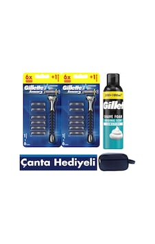 Sensor3 2 Makine+ 12 Yedek Tıraş Bıçağı+300 Ml Köpük+çanta Sensor3 2 Makine+ 12 Yedek Tıraş Bıçağı+300 Ml Köpük+çanta