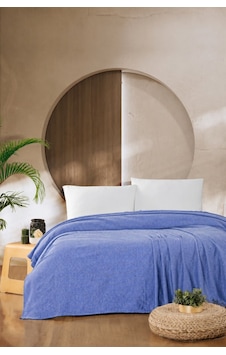 Macar Çift Kişilik Pike Pamuklu Yatak Örtüsü 220x230 İndigo Macar Çift Kişilik Pike Pamuklu Yatak Örtüsü 220x230 İndigo