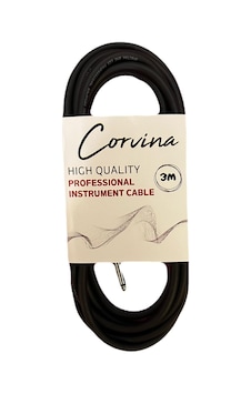Corvina 3 Metre Siyah Jak Enstrüman Kablosu Corvina 3 Metre Siyah Jak Enstrüman Kablosu