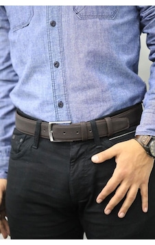 Guard Mat Deri Erkek Kemeri 4 Cm - Kahverengi Çok Renkli Guard Mat Deri Erkek Kemeri 4 Cm - Kahverengi Çok Renkli