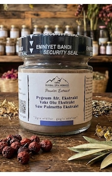 Nurbal Şifa Merkezi Pygeum Yakı Otu Saw Palmetto Ekstrakt 120 G Nurbal Şifa Merkezi Pygeum Yakı Otu Saw Palmetto Ekstrakt 120 G