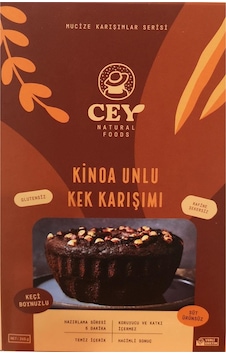 Cey Natural Foods Kinoa Unlu Kek Karışımı 265 G Cey Natural Foods Kinoa Unlu Kek Karışımı 265 G