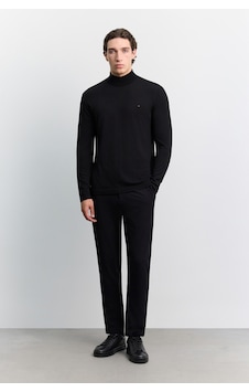 Avva Erkek Siyah Yarım Balıkçı Yaka Rayon Tüylenmeyen Basic Regular Fit Triko Kazak B005151 Avva Erkek Siyah Yarım Balıkçı Yaka Rayon Tüylenmeyen Basic Regular Fit Triko Kazak B005151