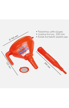 Süzgeçli Plastik Huni Esh 160 Süzgeçli Plastik Huni Esh 160