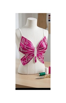 Nisanurtekstil Taşlı Kelebek Büstiyer Crop Pembe Pembe Nisanurtekstil Taşlı Kelebek Büstiyer Crop Pembe Pembe