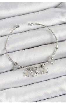 Pirinç Zirkon Taşlı Ve Yıldız Model Gümüş Renk Charm Bileklik Tj-bb7345 Açık Mavi Pirinç Zirkon Taşlı Ve Yıldız Model Gümüş Renk Charm Bileklik Tj-bb7345 Açık Mavi
