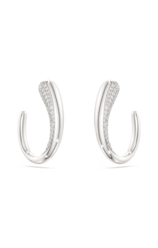 5740456 Swarovski Küpe Classıca:pe M Whı/sıs Gümüş