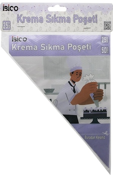 Naylon 25cm 50pcs Krema Sıkma Poşeti Torbası Naylon 25cm 50pcs Krema Sıkma Poşeti Torbası