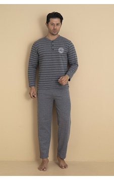 Wordex Falkom 5700 Selanik Kumaş Kışlık Kalın Kumaşlı Erkek Ev Pijama Takımı Gri Wordex Falkom 5700 Selanik Kumaş Kışlık Kalın Kumaşlı Erkek Ev Pijama Takımı Gri